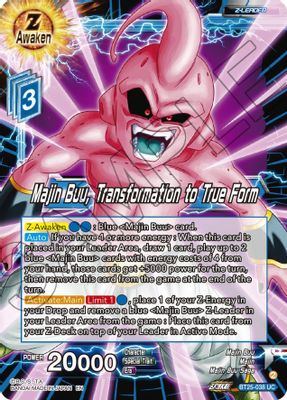 Majin Buu, Transformation to True Form