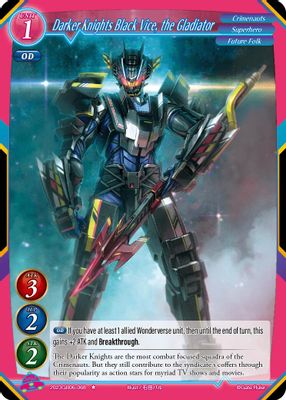 Darker Knights Black Vice, the Gladiator