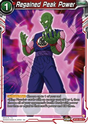 Regained Peak Power