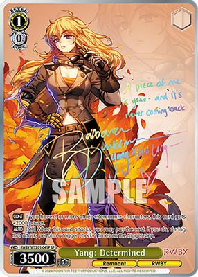 Yang: Determined (SP)