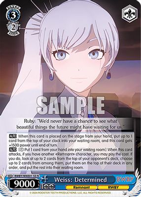 Weiss: Determined