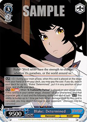 Blake: Determined