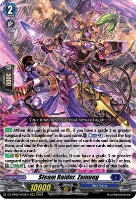 Steam Raider, Zamuug