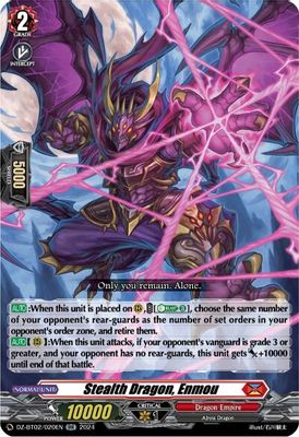 Stealth Dragon, Enmou