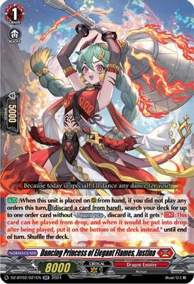 Dancing Princess of Elegant Flames, Justina