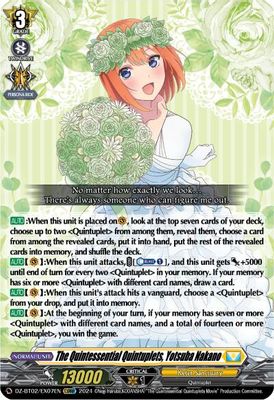 The Quintessential Quintuplets, Yotsuba Nakano (EXRRR)