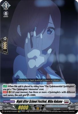 Night After School Festival, Miku Nakano (EXC)