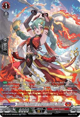 Dancing Princess of Elegant Flames, Justina (SR)