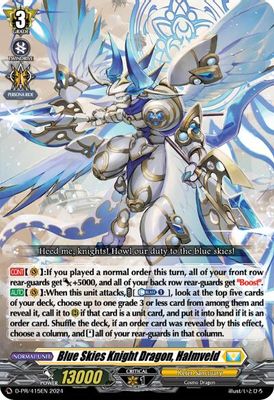 Blue Skies Knight Dragon, Halmveld