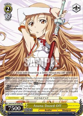 Asuna Dozed Off