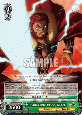 Unshakable Pride, Rider (RRR)