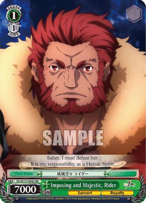 Imposing and Majestic, Rider