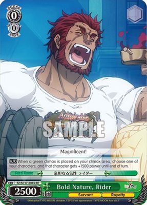 Bold Nature, Rider