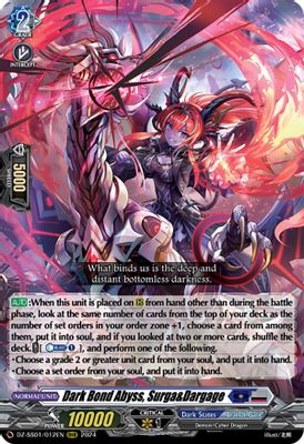 Dark Bond Abyss, Surga&Dargage
