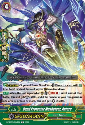 Bond Protector Musketeer, Antero