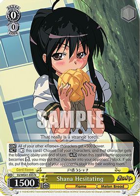 Shana Hesitating