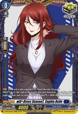 Will+Dress Season2 Sophie Belle