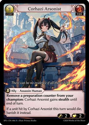 Corhazi Arsonist