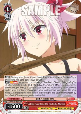 Getting Accustomed to His Body, Matsuri (RRR)