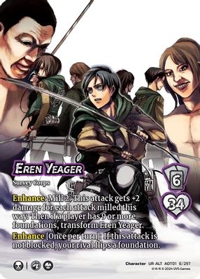 Eren Yeager // Eren, Attack Titan (Alternate Art)