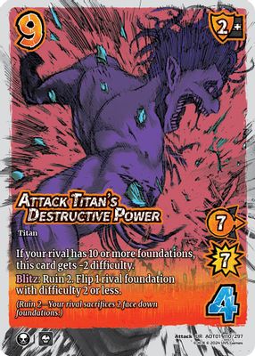 Attack Titan's Destructive Power