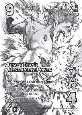 Attack Titan's Destructive Power (Alternate Art)