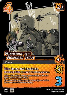 Hindering the Armored Titan