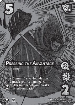 Pressing the Advantage (Alternate Art)
