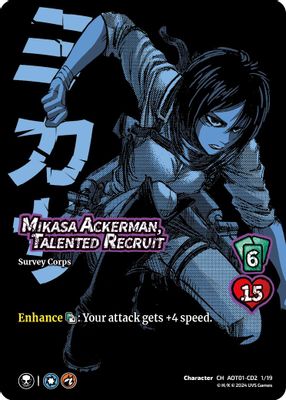 Mikasa Ackerman, Talented Recruit (CD2)