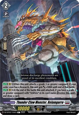 Thunder Claw Monster, Relamgarra