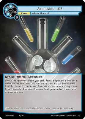 Alchemics 103