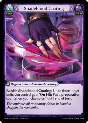 Shadeblood Coating