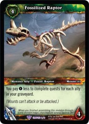 Fossilized Raptor