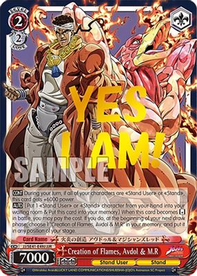Creation of Flames, Avdol & M.R (JJR)