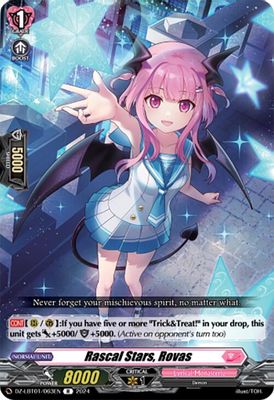 Rascal Stars, Rovas