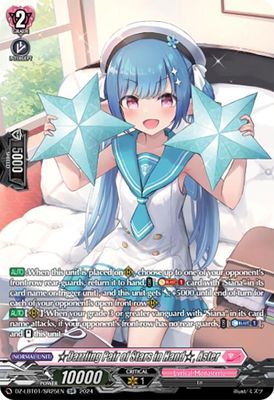 Dazzling Pair of Stars in Hand, Aster (SR)