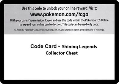 Code Card - Shining Legends Collector Chest