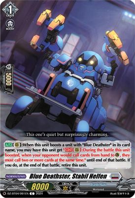 Blue Deathster, Stabil Helfen