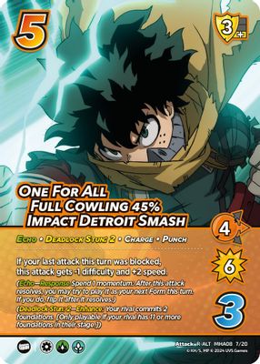 One For All Full Cowling 45% Impact Detroit Smash (Alternate Art)