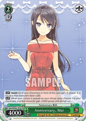 Anniversary, Mai