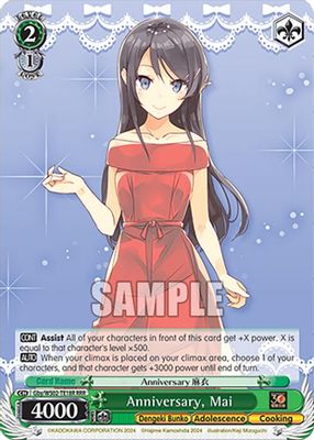 Anniversary, Mai (RRR)