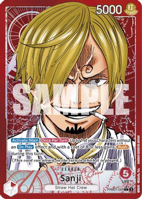 Sanji (PRB01-001) (Alternate Art)