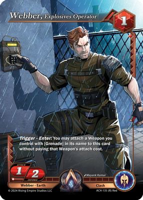 Webber, Explosives Operator