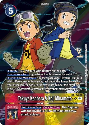 Takuya Kanbara & Koji Minamoto (Release Special Booster 2.0: Box Promotion Pack)