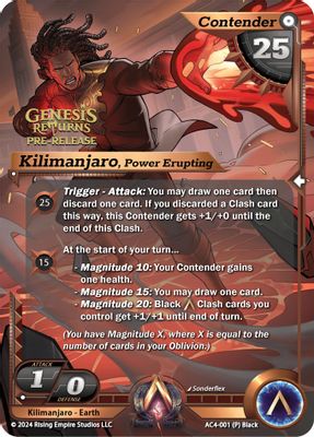 Kilimanjaro, Power Erupting (Pre-Release)