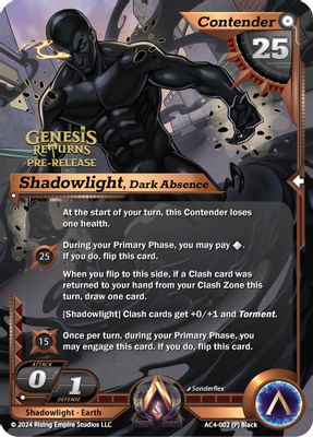 Shadowlight, Dark Absence (Pre-Release)