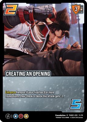 Creating An Opening