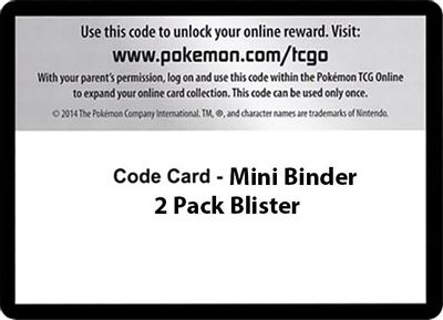 Code Card - Mini Binder 2 Pack Blister