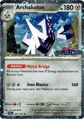 Archaludon - 107/142 (Stellar Crown Stamp)