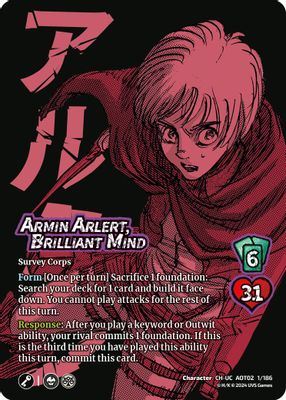 Armin Arlert, Brilliant Mind